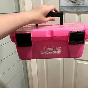 Lowe’s Build and Grow Pink Toolbox and Accessories